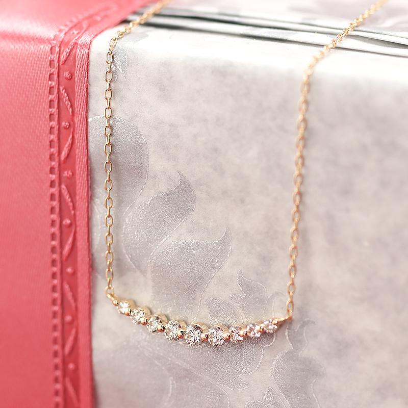 天然ダイヤモンド ペンダント ネックレス 0.20カラット K18WG Jeweluce K18 YG WG PG 【0.20ct】ゴールド ダイヤモンド ダイヤ