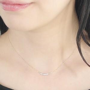 Jeweluce ☆K18 YG限定 ダイヤモンド ダイヤ ラインネックレス Jeweluce ☆K18 YG限定 ダイヤモンド ダイヤ ラインネックレス