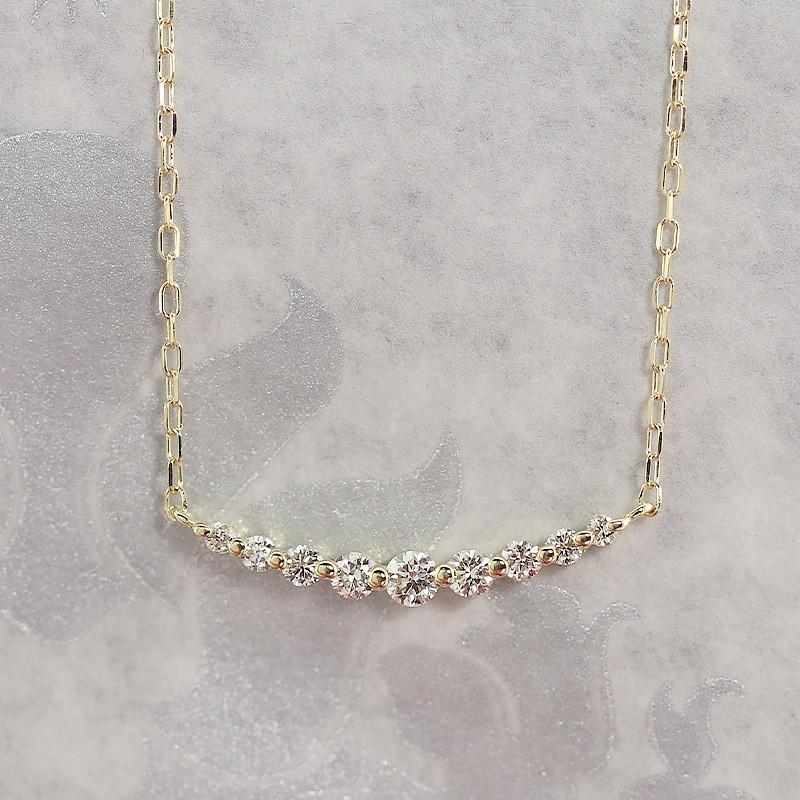 Jeweluce K18 WG/PG ダイヤモンド【0.10ct】ダイヤ ネックレス Jeweluce K18 WG/PG ダイヤモンド【0.10ct】ダイヤ ネックレス