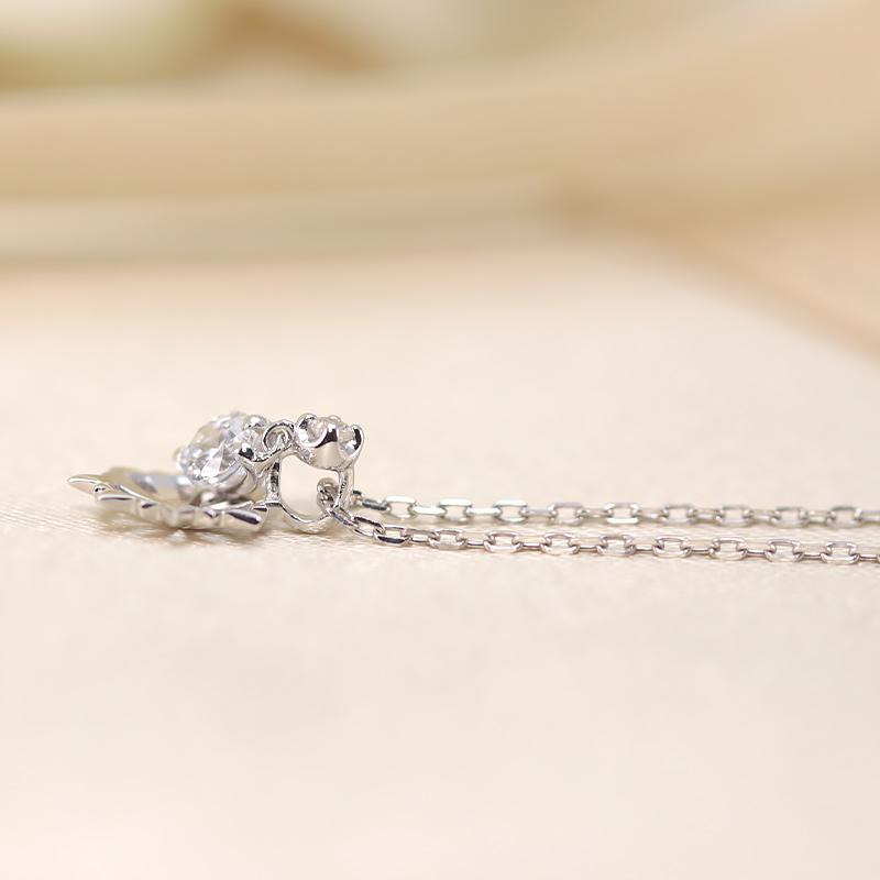 K18YG/WG/PG ダイヤモンド 0.1ct 【Hカラークラス/SIクラス】ペンダント ネックレス 18金 ゴールド 3カラー ギフト プレゼントの画像
