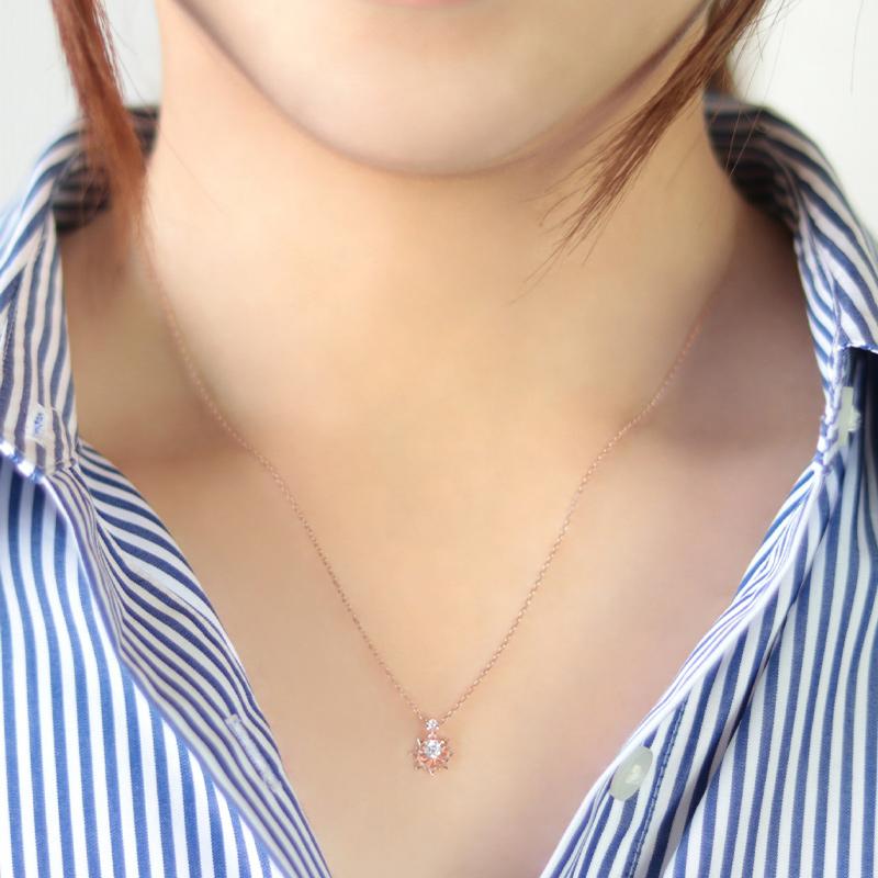 K18YG/WG/PG ダイヤモンド 0.1ct 【Hカラークラス/SIクラス】ペンダント ネックレス 18金 ゴールド 3カラー ギフト プレゼントの画像