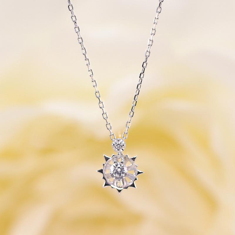 K18YG/WG/PG ダイヤモンド 0.1ct 【Hカラークラス/SIクラス】ペンダント ネックレス 18金 ゴールド 3カラー ギフト プレゼントの画像