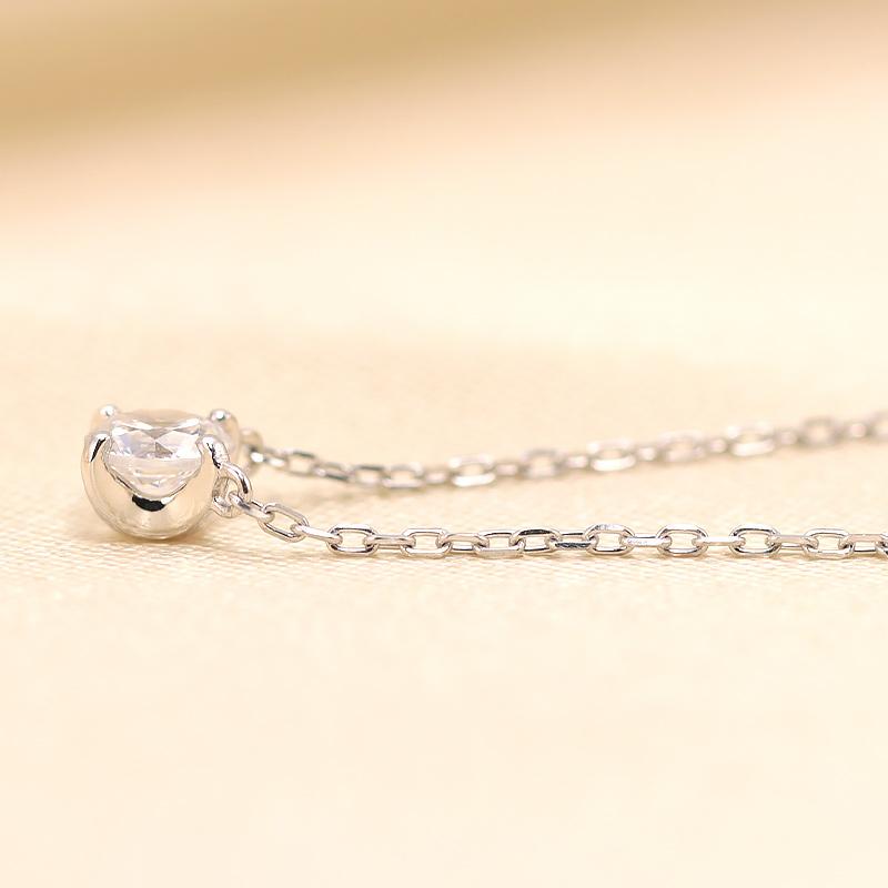 K18YG/WG/PG ダイヤモンド 0.2ct 【Hカラークラス/SIクラス】ペンダント ネックレス 18金 ゴールド 大粒 一粒 プレゼント ギフトの画像