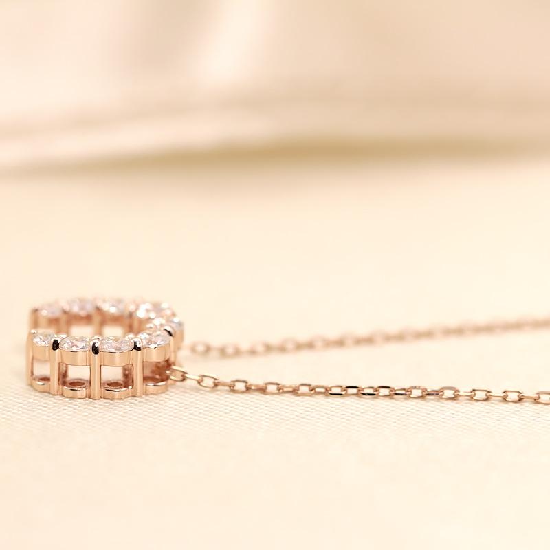 K18 YG/WG/PG ダイヤモンド 0.25ct 馬蹄 ペンダント ネックレス ダイヤ ゴールド 18金 カラーは選べる プレゼント ギフト 記念日 クリスマス ホースシューの画像