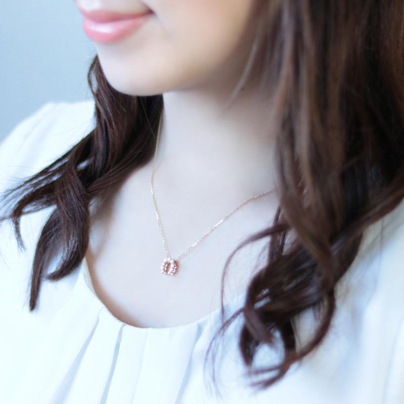K18 YG/WG/PG ダイヤモンド 0.25ct 馬蹄 ペンダント ネックレス ダイヤ ゴールド 18金 カラーは選べる プレゼント ギフト 記念日 クリスマス ホースシューの画像