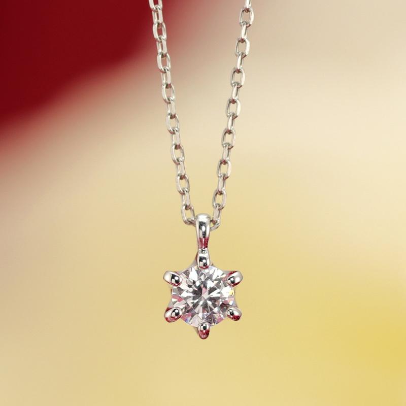 K18 YG/WG/PG ダイヤモンド 0.18ct【Hカラー/SIクラス】ペンダント ネックレス ダイヤ ゴールド 18金 カラーは選べる プレゼント 記念日の画像
