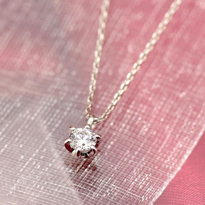 K18 YG/WG/PG ダイヤモンド 0.18ct【Hカラー/SIクラス】ペンダント ネックレス ダイヤ ゴールド 18金 カラーは選べる プレゼント 記念日の画像