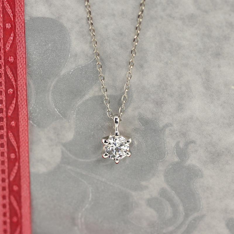 K18 YG/WG/PG ダイヤモンド 0.18ct【Hカラー/SIクラス】ペンダント ネックレス ダイヤ ゴールド 18金 カラーは選べる プレゼント 記念日の画像