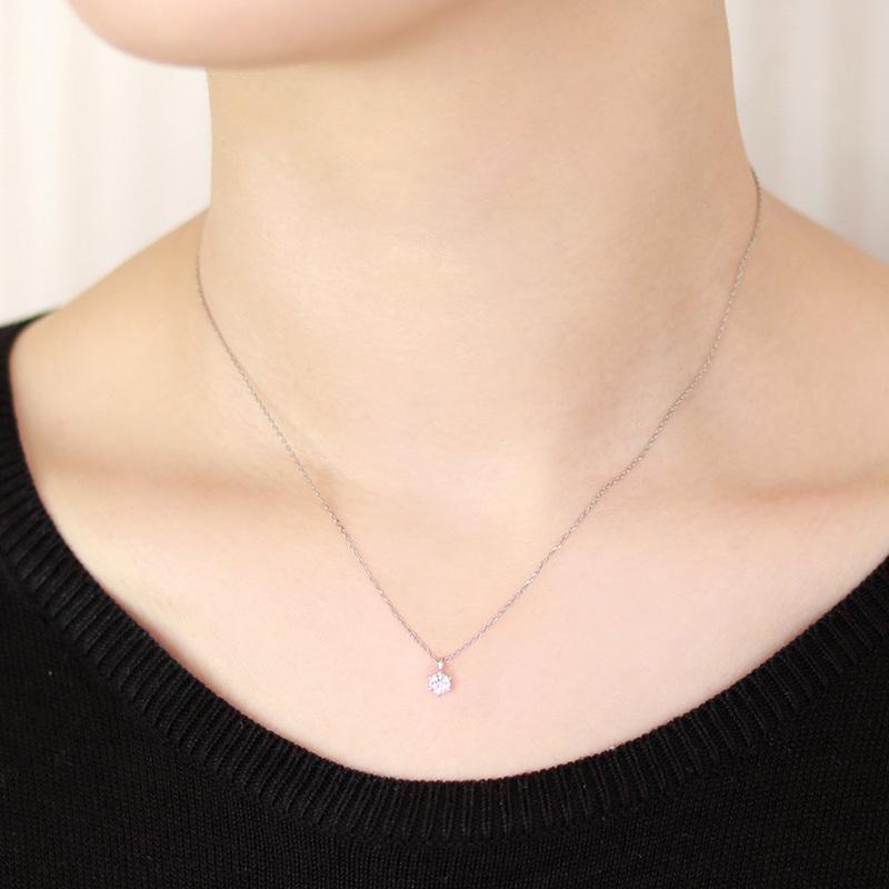 K18 YG/WG/PG ダイヤモンド 0.18ct【Hカラー/SIクラス】ペンダント ネックレス ダイヤ ゴールド 18金 カラーは選べる プレゼント 記念日の画像