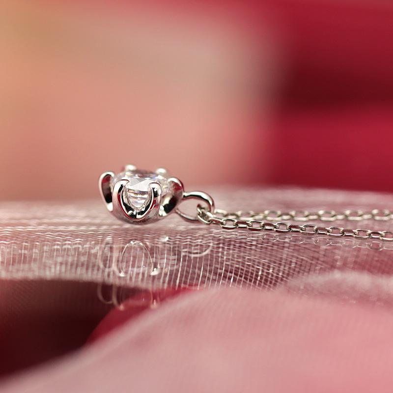 K18 YG/WG/PG ダイヤモンド 0.28ct【Hカラー/SIクラス】ペンダント ネックレス ダイヤ ゴールド 18金 カラーは選べる プレゼント 記念日の画像