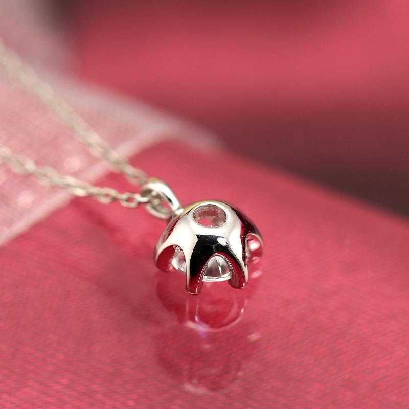 K18 YG/WG/PG ダイヤモンド 0.38ct【Hカラー/SIクラス】ペンダント ネックレス 一粒 ダイヤ ゴールド 18金 カラーは選べる プレゼント 記念日の画像