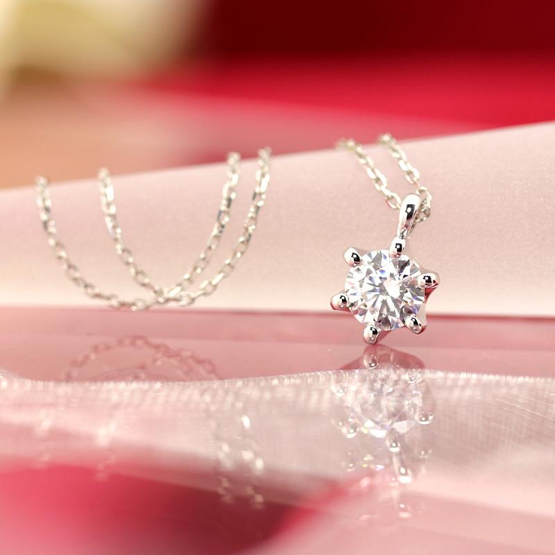 Jeweluce Pt900 ダイヤモンド 0.52ct Hカラー/SIクラス ペンダント 