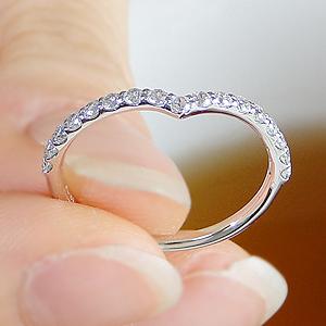 ダイヤモンド エタニティ リング プラチナ pt950 0.30ct ダイヤ 指輪 Hカラー・SIクラス Vライン V字の画像