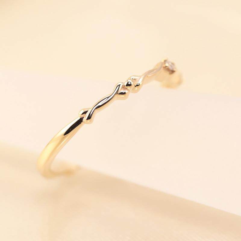 ダイヤモンド リング K10 YG PG WG イエロー ピンク ホワイト ゴールド 0.02ct  ダイヤ 指輪 エタニティ 10金 カラーは選べる3色の画像