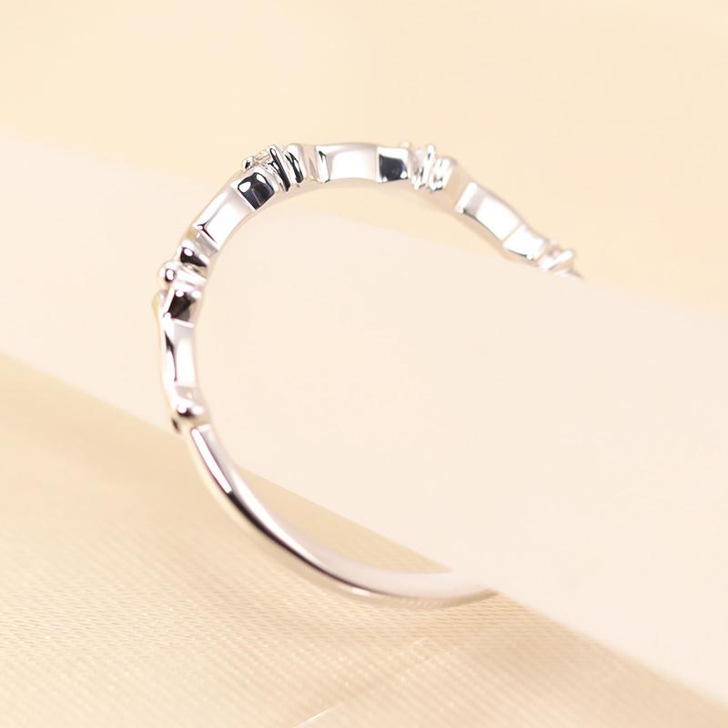 ダイヤモンド リング K10 YG PG WG イエロー ピンク ホワイト ゴールド 0.02ct  ダイヤ 指輪 エタニティ 10金 カラーは選べる3色の画像