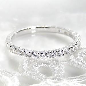 4℃ 0.4ctプラチナ ダイヤモンド ハーフエタニティリング10号 Pt950 Jeweluce（ジュエルーチェ） ダイヤモンド エタニティ リング プラチナ