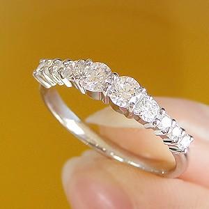 リング プラチナ950 ハーフエタニティ 0.3ct 指輪 pt950 【公式通販】