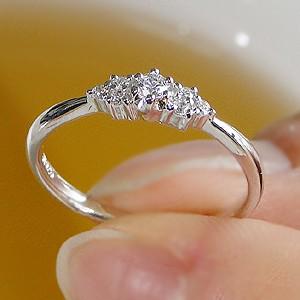 新品 H&C ダイヤモンド リング 0.11ct Pt950