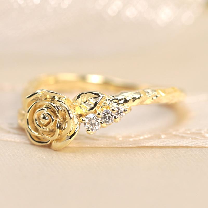 Jeweluce（ジュエルーチェ） 薔薇 ダイヤモンド エタニティ リング