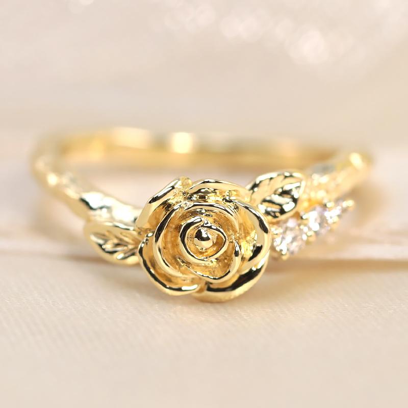 Jeweluce（ジュエルーチェ） 薔薇 ダイヤモンド エタニティ リング