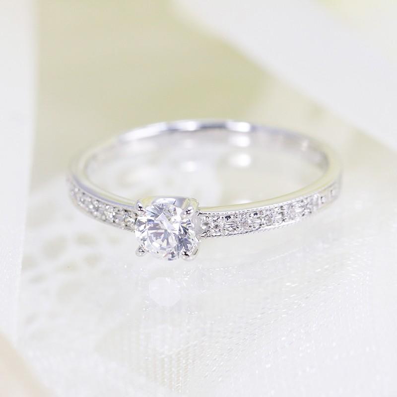 Jeweluce ☆0.28ct〜0.3ct 大粒 ダイヤモンド リング プラチナ Jeweluce ☆0.28ct〜0.3ct 大粒 ダイヤモンド リング プラチナ