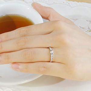 ダイヤモンド リング プラチナ pt950 0.2ct ウェーブ ダイヤ 指輪 エタニティ 人気 爆買の画像
