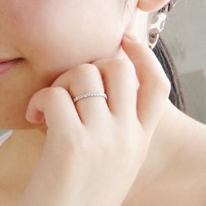 ダイヤモンド フルエタニティ リング プラチナ pt950 0.5ct ダイヤ 指輪 エーデル 【Hカラー SI〜VSクラス】華奢 爆買の画像