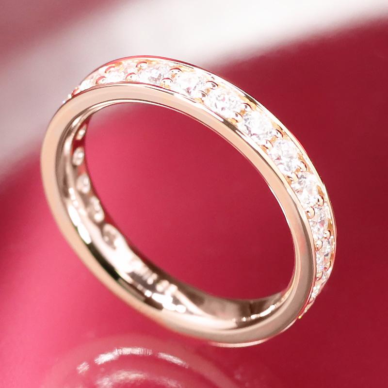 Jeweluce ダイヤモンド フルエタニティ リング K18 ピンク Jeweluce ダイヤモンド フルエタニティ リング K18 ピンク