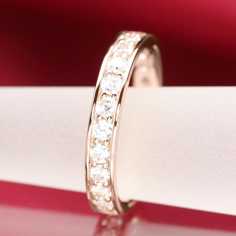 Jeweluce ダイヤモンド フルエタニティ リング K18 ピンク Jeweluce ダイヤモンド フルエタニティ リング K18 ピンク