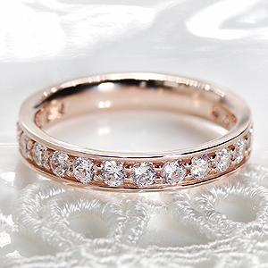 Jeweluce ダイヤモンド フルエタニティ リング K18 ピンク Jeweluce ダイヤモンド フルエタニティ リング K18 ピンク