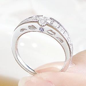 ダイヤモンド エタニティ リング プラチナ pt950 0.5ctUP ダイヤ 指輪 大粒 誕生石 爆買の画像