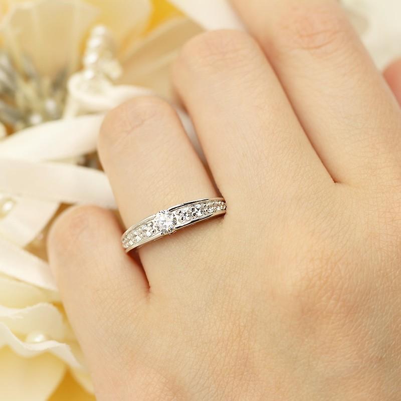 Jeweluce ダイヤモンド エタニティ リング プラチナ pt950 0.5ctUP  