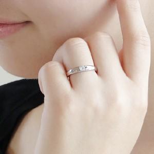 ダイヤモンド リング プラチナ pt950 0.1ct 一粒 大粒 ダイヤ 指輪 Hカラー SIクラス 爪なし 裏抜きなしの画像
