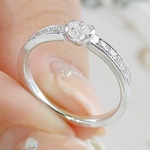 ダイヤモンド エタニティ リング プラチナ pt950 total0.3ctUP ダイヤ 指輪 大粒 0.20ct 一粒 婚約指輪 エンゲージの画像