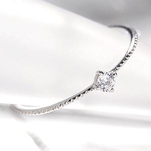 ダイヤモンド リング プラチナ pt950 0.06ct 一粒  ダイヤ 華奢 指輪 Hカラー SIクラス H&C 爆買の画像