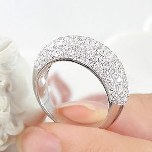 Jeweluce ダイヤモンド リング プラチナ pt950 2.0ct パヴェ ダイヤ 