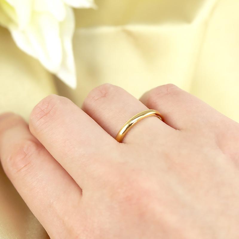 K24 純金 ゴールド リング 2mm 【6〜13号】 指輪 リング 24K 24金 甲丸 ギフト プレゼント 結婚指輪 資産 レディース