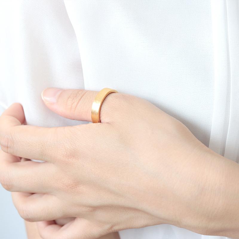 Jeweluce（ジュエルーチェ） K24 純金 ゴールド リング 5mm 【14〜21号
