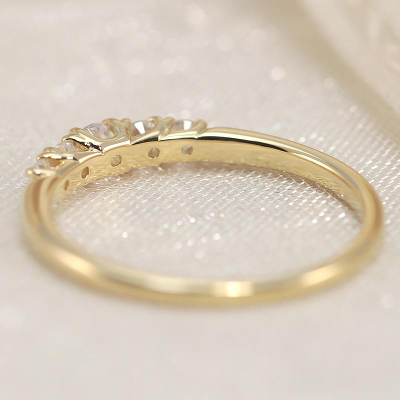 Jeweluce ダイヤモンド グラデーション エタニティ リング K18 YG PG 