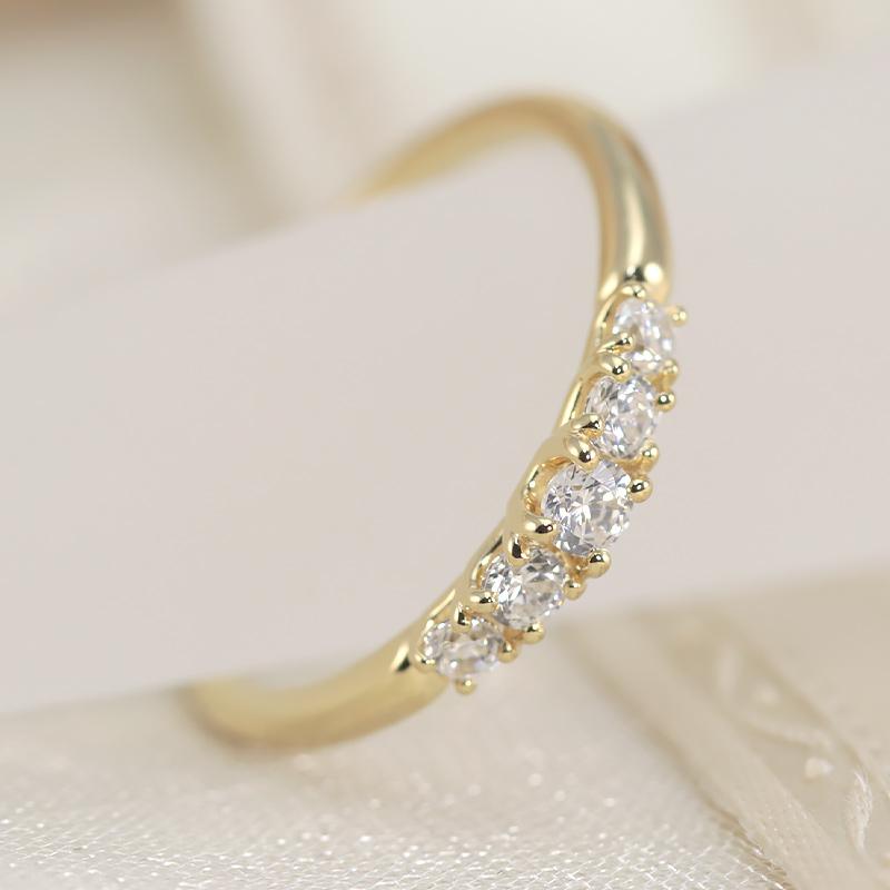 Jeweluce ダイヤモンド グラデーション エタニティ リング K18 YG PG 