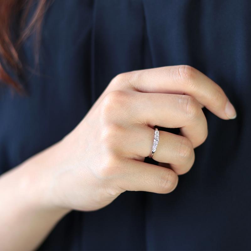 ダイヤモンド エタニティ リング プラチナ pt950 0.3ct ダイヤ 指輪 Hカラー SIクラス プレゼント 婚約 品質保証書 刻印無料 誕生日 爆買の画像