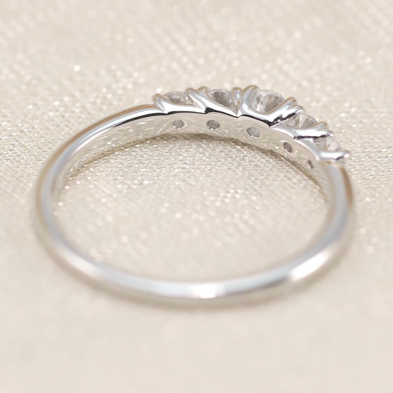 ダイヤモンド グラデーション エタニティ リング K18 YG PG WG ゴールド 0.3ct ダイヤ 指輪 Hカラー SIクラス 18金 選べる3カラーの画像