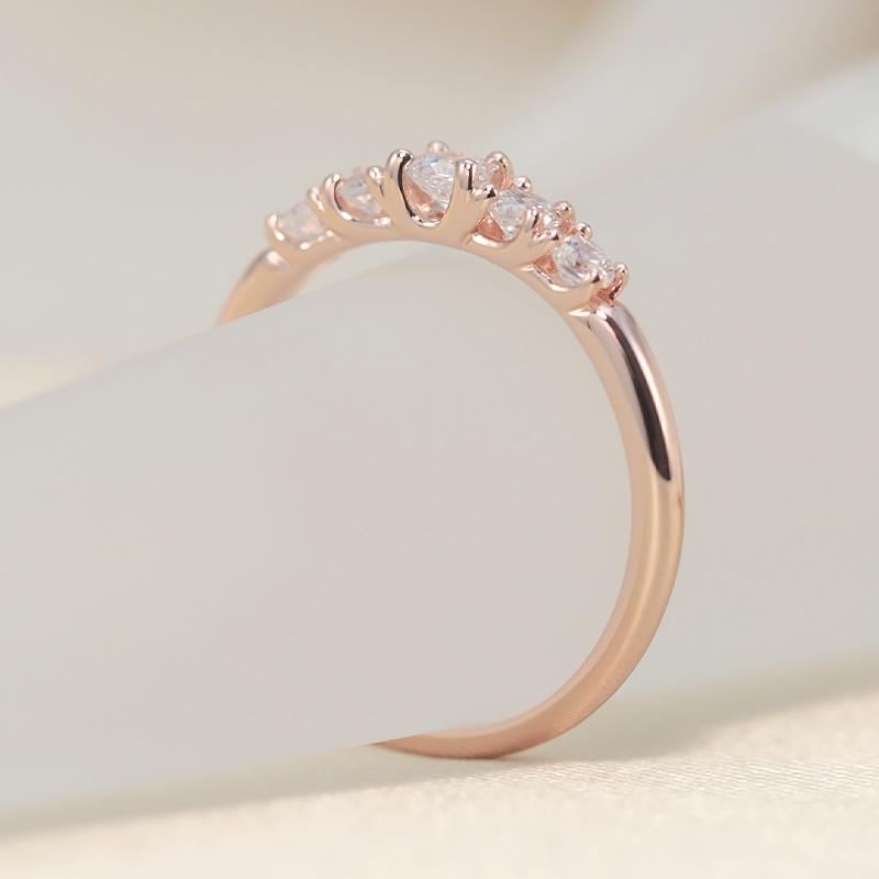 ダイヤモンド グラデーション エタニティ リング K18 YG PG WG ゴールド 0.3ct ダイヤ 指輪 Hカラー SIクラス 18金 選べる3カラーの画像
