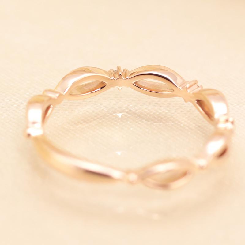 ダイヤモンド リング K18 YG PG WG イエロー ピンク ホワイト ゴールド 0.02ct  ダイヤ 指輪 18金 カラーは選べる3色の画像
