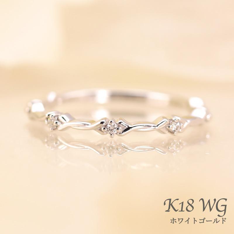 K18 WG 0.02 ダイヤモンド Jeweluce（ジュエルーチェ） ダイヤモンド リング K18 YG PG WG