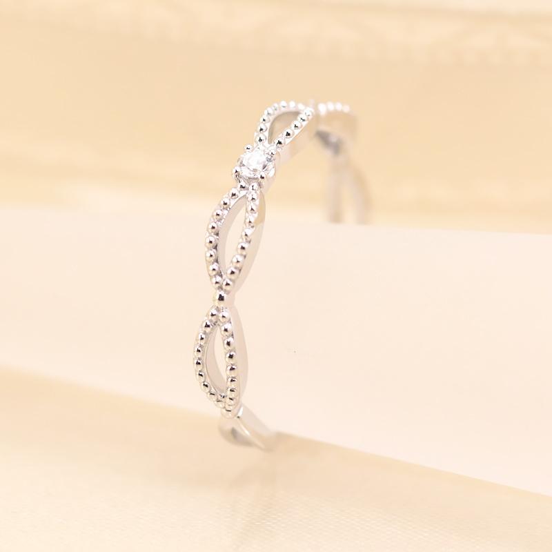 ミルフィーユ リング K18 指輪 0.03ct レディース ギフト プレゼント 人気 重ね着け ダイヤ ダイヤモンド  WG/PG/YGの画像