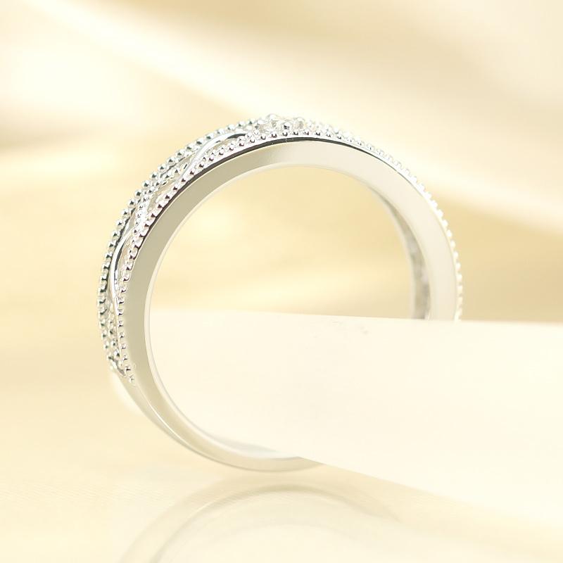 K18 WG/PG/YG ダイヤモンド レースリング メビウス  0.03ct ダイヤ 指輪 ゴールド 記念日 プレゼントの画像