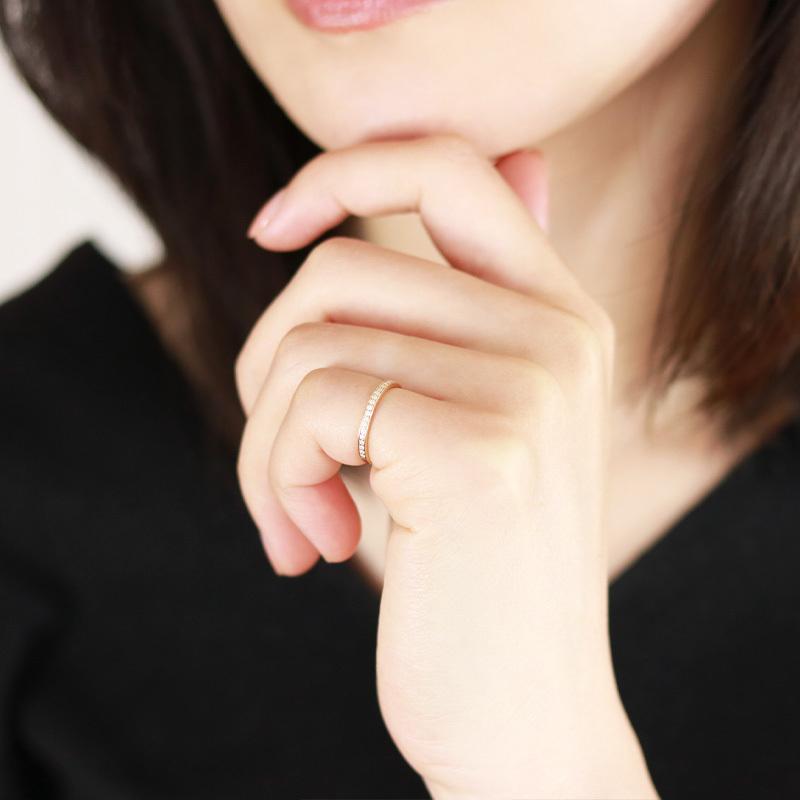 Jeweluce（ジュエルーチェ） ダイヤモンド エタニティ ピンキー リング