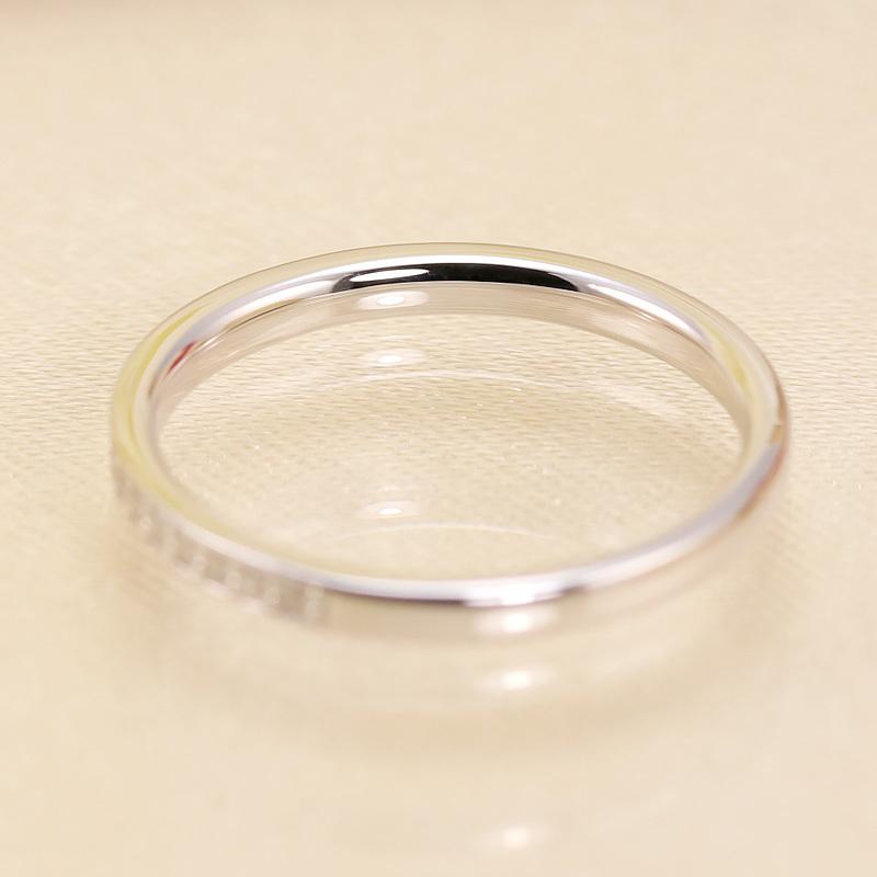 ダイヤモンド エタニティ ピンキー リング K10 YG PG WG ゴールド 0.13ct ダイヤ 指輪 Hカラー/SIクラス プレゼント ギフト 10金 選べる3カラー 小指の画像