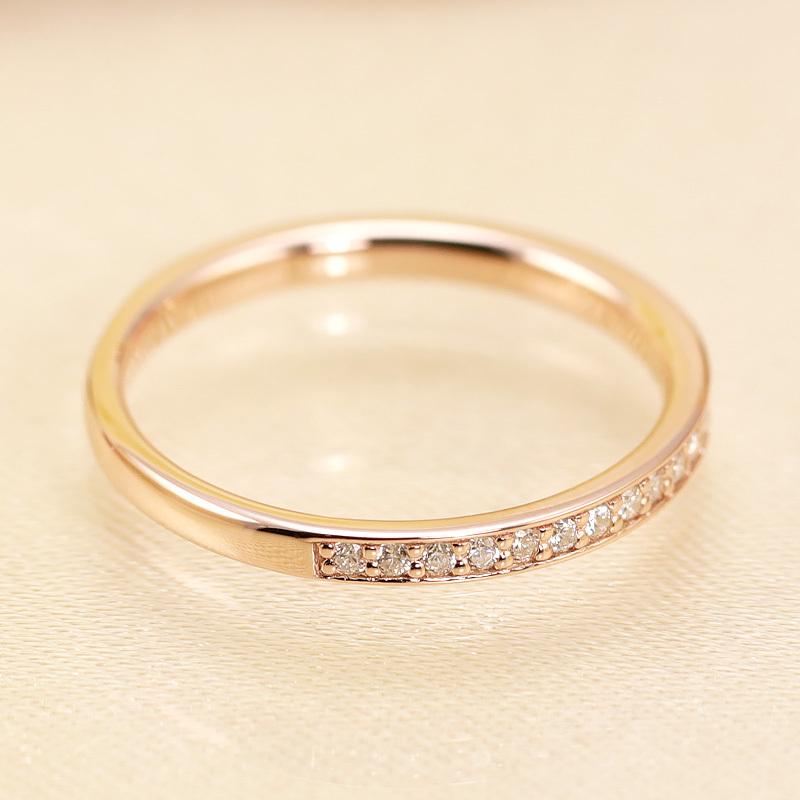 ダイヤモンド エタニティ ピンキー リング K10 YG PG WG ゴールド 0.13ct ダイヤ 指輪 Hカラー/SIクラス プレゼント ギフト 10金 選べる3カラー 小指の画像